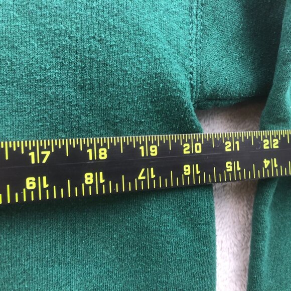 Vintage Lee Women's Art Sweatshirt Large Pullover Floral Applique Green Knit Y2K - Picture 5 of 12